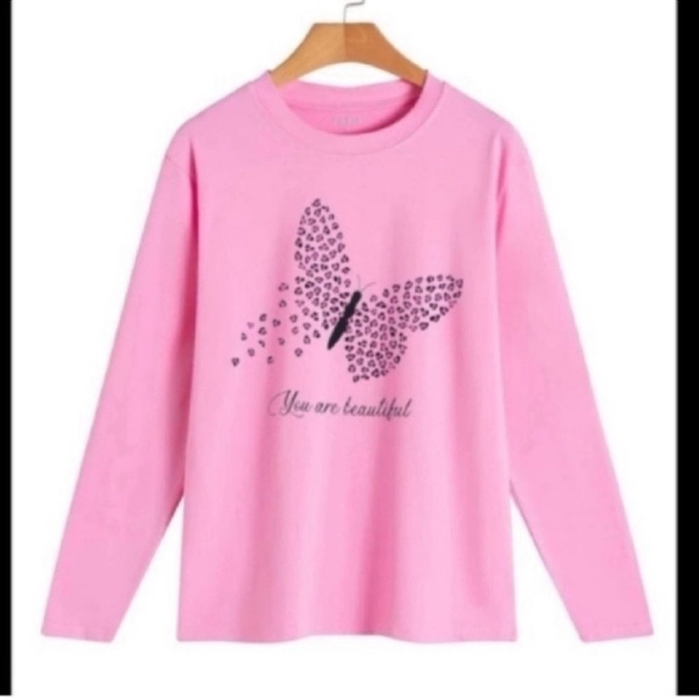 New Butterfly Graphic Sweater